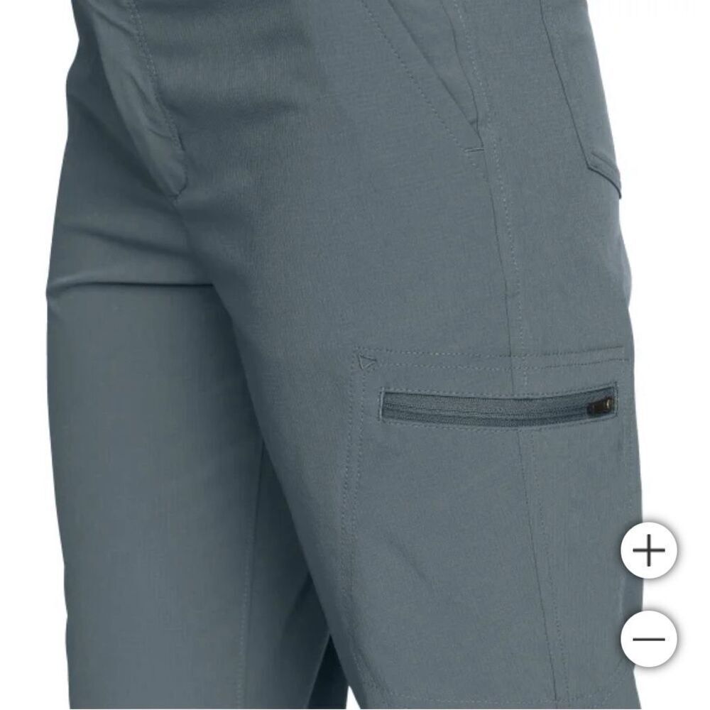 EDDIE BAUER Ripstop Capri Pants Size 14 Ladies’ Women’s Gray NWT Pockets Stretch - Picture 5 of 16